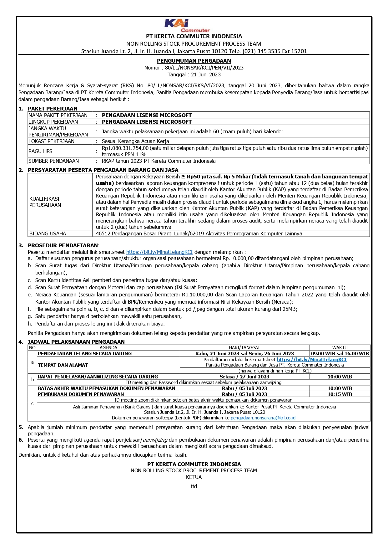 2 pengumuman 80 pengadaan lisensi microsoft page 0001